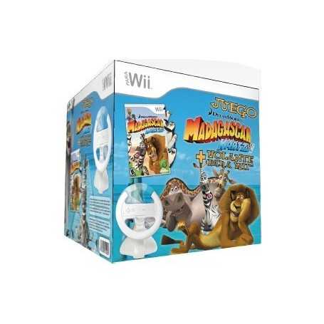 Madagascar Kartz + Volante [Wii]