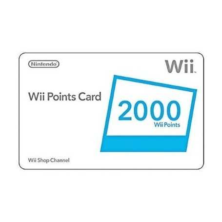 Wii Points Card