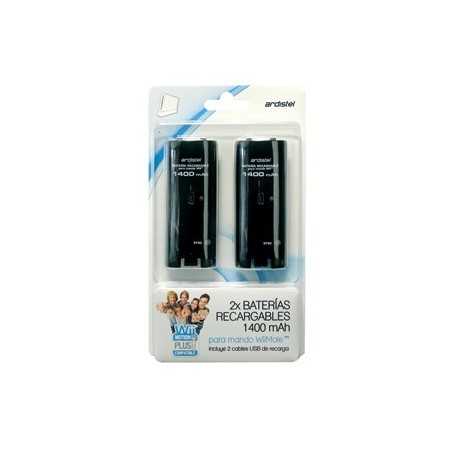 2 Baterias para Wiimote 1400 Mha Negro [Wii]