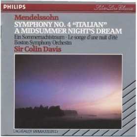 Mendelssohn: Symphony 4 in A Op. 90 "Italian" / Midsummer Night's Dream [CD]