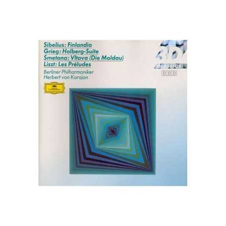 Sibelius: Finlandia / Grieg: Holberg-Suite / Smetana: Vltava / Liszt: Les Préludes [CD]