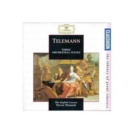 Telemann: Three Orchestral Suites / Pinnock [CD]