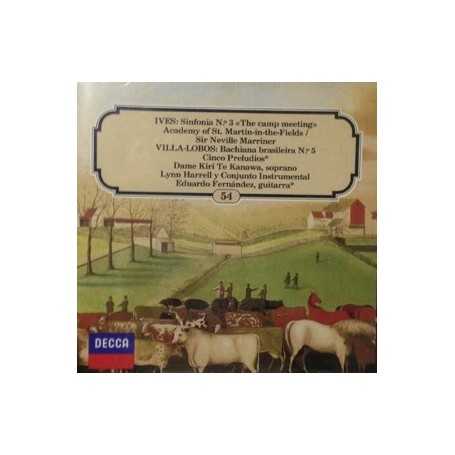 Sinfonía n3 - 'The camp meeting' Charles Ives. Bachiana brasileira n5 - Cinco preludios / Heitor Villa-Lobos [CD]