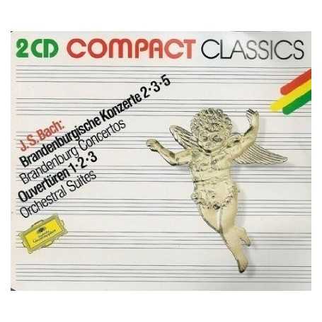 Bach (Brandenburg Concertos 2, 3, 5 Overtures 1-3) [2 CD]