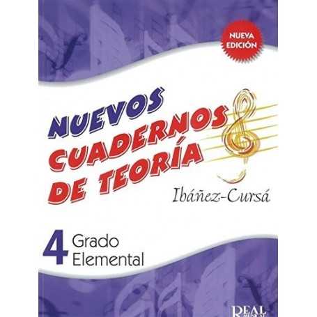 Nuevos Cuadernos de Teoria 4 Grado Elemental (Ibanez Cursa) [Libro]