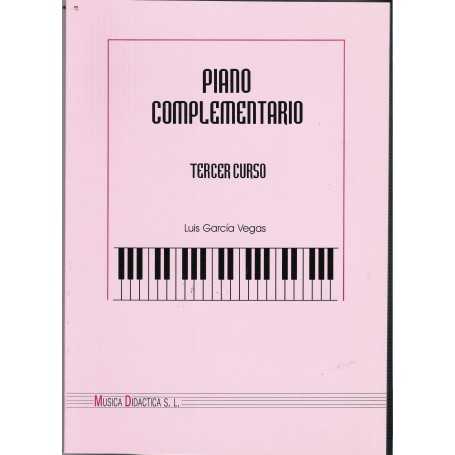 Piano complementario, Tercer curso (Luis García Vegas) [Libro]