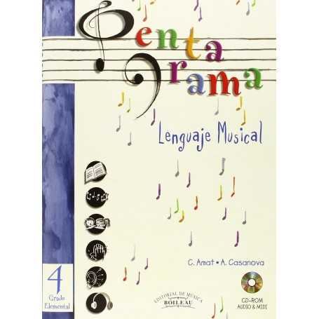 Pentagrama, Lenguaje 4 Grado Elemental [Libro]