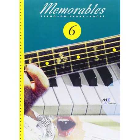 Memorables 6, piano - guitarra - vocal [Libro]