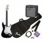Pack Fender Squier Stratocaster Negro [Pack Guitarra Eléctrica]