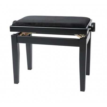 Banqueta de piano Deluxe Negro mate Gewa