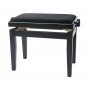 Banqueta de piano Deluxe Negro mate Gewa