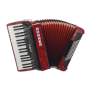 Acordeón Hohner Bravo Iii 72 Rojo