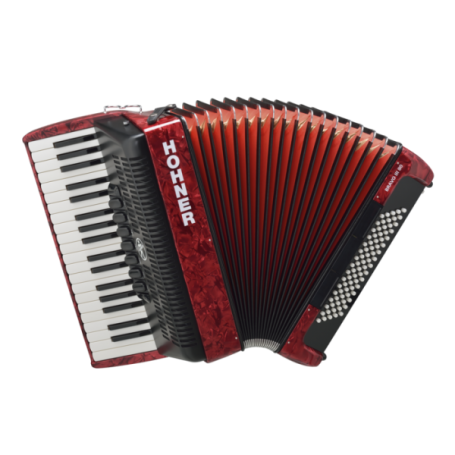 Acordeón Hohner Bravo Iii 80 Rojo