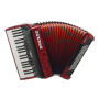 Acordeón Hohner Bravo Iii 80 Rojo