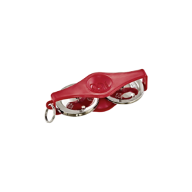 Krt-R Key Ring Tambourine, Red [Percusión]