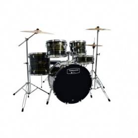 Bateria Tornado By Mapex  20". Negro Rayado.Sin Platos