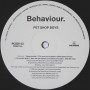 Pet shop boys - Behaviour [Vinilo]
