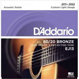 D'addario EJ13 (11-52) Guitarra Acústica [Juego de Cuerdas]